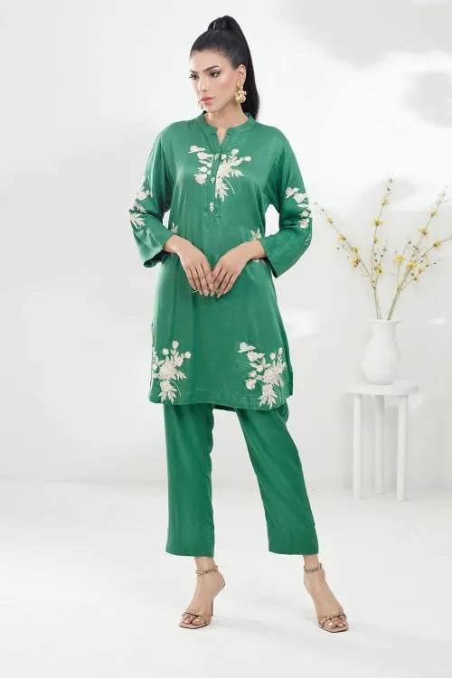 Velvet Embroidered Shirt IPST-44233-S