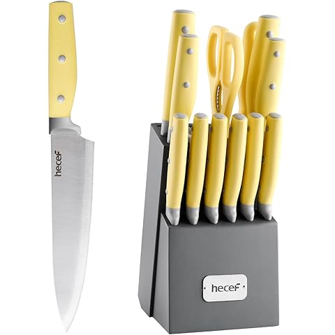 hecef Kitchen Knife Block Set