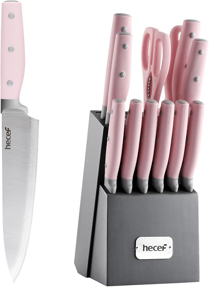 hecef Kitchen Knife Block Set