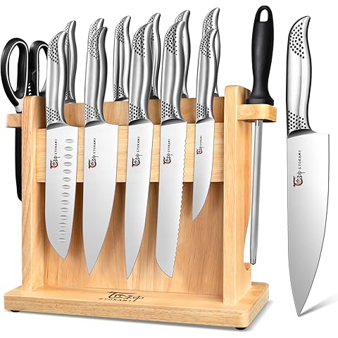 hecef Kitchen Knife Block Set