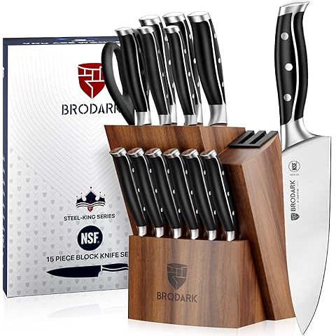 hecef Kitchen Knife Block Set